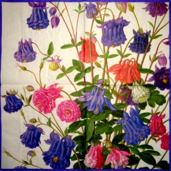 090 Flowers Others - 3 ply (90 blue) - Ihr